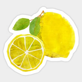 Lemon & slice Sticker